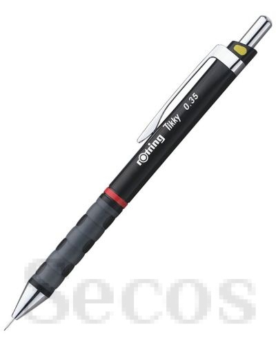 Автоматичен молив Rotring Tikky - 0.35 mm, черен