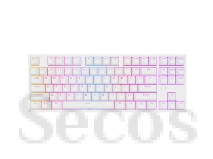 Клавиатура Genesis Gaming Keyboard Thor 404 TKL White RGB Backlight US Layout Brown Switch