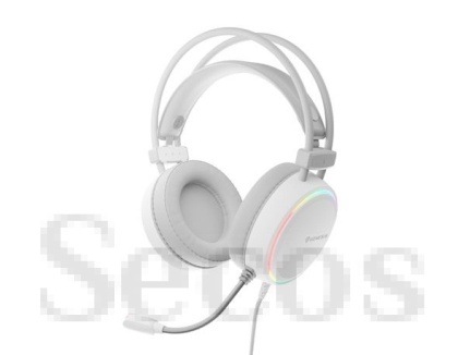 Слушалки Genesis Headset Neon 613 With Microphone RGB Illumination White