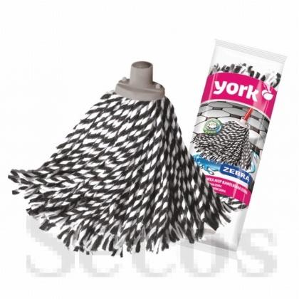 Бърсалка въже York Zebra 160 g, Конусна резба