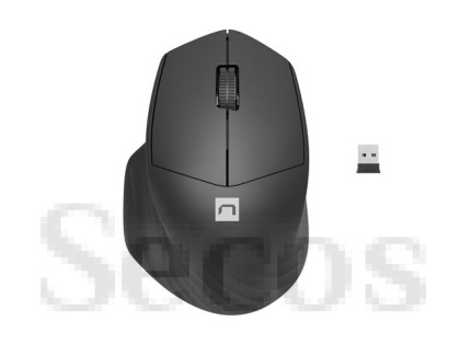 Мишка Natec Mouse Siskin Wireless 1600DPI 2.4GHz + Bluetooth 5.0 Optical Black