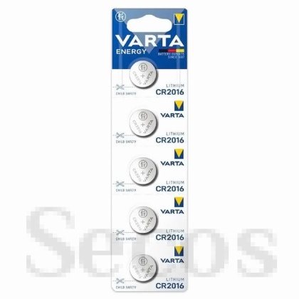 Батерия Varta Electronics Lithium CR2016 Литиева, 3V, 5 бр.