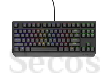 Клавиатура Genesis Gaming Keyboard Thor 230 TKL US RGB Mechanical Outemu Red Black Hot Swap