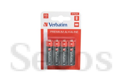 Батерия Verbatim ALKALINE BATTERY AA 8 PACK (HANGCARD)