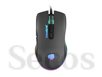 Мишка Fury Gaming Mouse Scrapper 6400DPI Optical With Software RGB Backlight