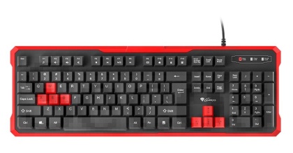 Клавиатура Genesis Gaming Keyboard Rhod 110 Red Us Layout