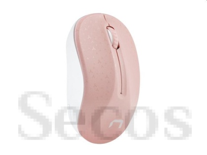 Мишка Natec Mouse Toucan Wireless 1600 DPI Optical Pink-White