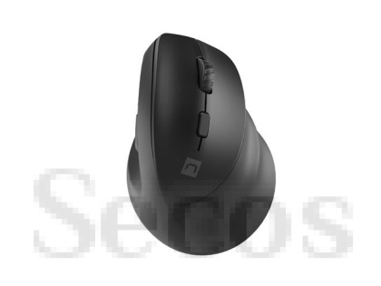 Мишка Natec Vertical Mouse Crake 2  BLUETOOTH 5.2 + 2.4GHZ BLACK 2400dpi, Right handed, black