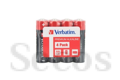 Батерия Verbatim ALKALINE BATTERY AA 4 PACK (SHRINK WRAP)