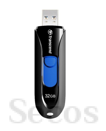 Памет Transcend 32GB, USB3.1, Pen Drive, Capless, Black