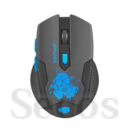 Мишка Fury Wireless gaming mouse, Stalker 2000DPI, Black-Blue