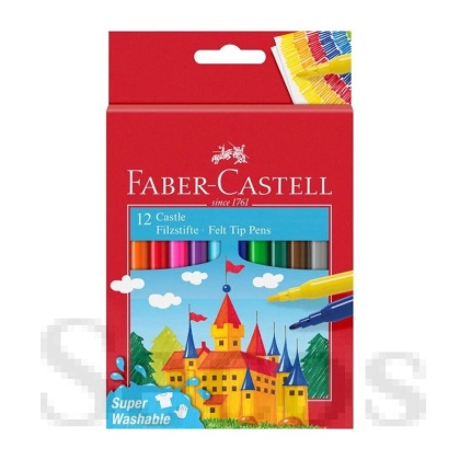 Флумастери Faber-Castell  12 цвята