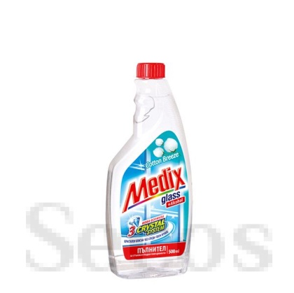 Почистващ препарат за прозорци Medix Glass Пълнител 500 ml Cotton Breeze