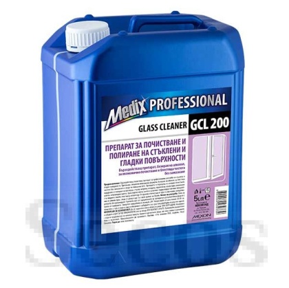 Почистващ препарат за прозорци Medix Glass Professional Пълнител 5 l Lilac