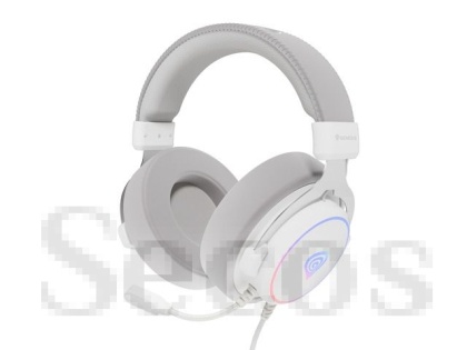 Слушалки Genesis Headset Neon 764 with microphone, RGB illumination, USB, White