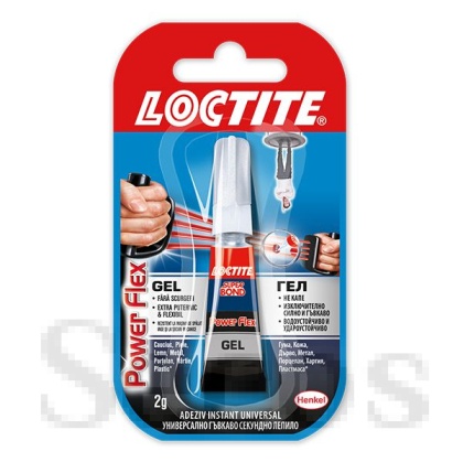 Лепило Loctite Super Bond Power Flex Gel Моментно 2 g в блистер