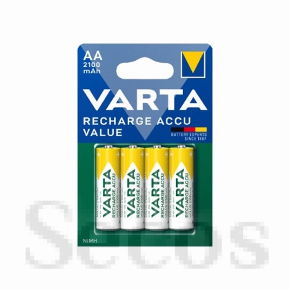 Батерия Varta Power Accu R2U/AA Презареждаща 2100 mAh, 1.2V, 3+1 бр.