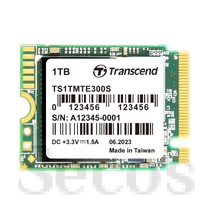 Твърд диск Transcend 1TB, M.2 2230, PCIe Gen3x4, NVMe, 3D TLC, DRAM-less