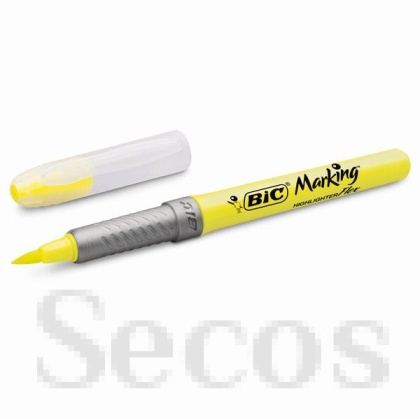 Текст маркер Bic Marking Flex Объл връх 1-5 mm Жълт