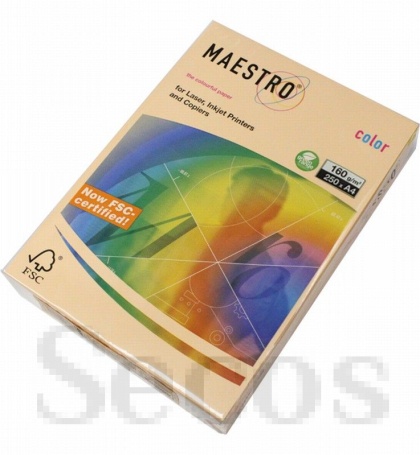 Цветен картон Maestro Color Сьомга, А4, 250 л. 160 g/m2