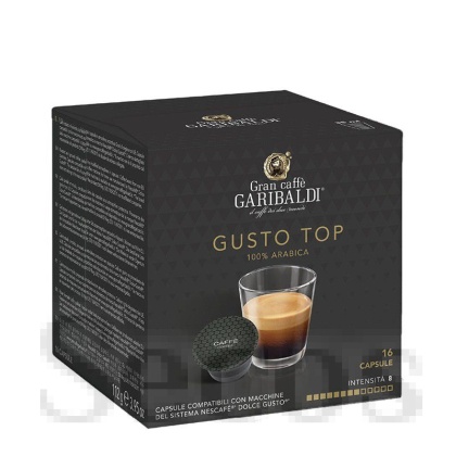 Кафе капсула Garibaldi Gusto Top 16 бр., съвместими с Dolce Gusto