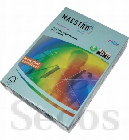 Цветен картон Maestro Color Ледено, А4, 250 л. 160 g/m2