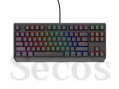 Клавиатура Genesis Gaming Keyboard Thor 230 TKL Lite US Rainbow Mechanical Outemu Red Black Hot Swap