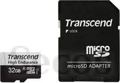 Памет Transcend 32GB micro SD w/ adapter U1, High Endurance