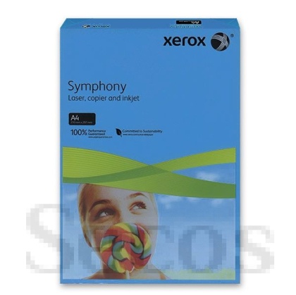 Цветен картон Xerox Symphony Тъмносин наситен, A4 250 л. 160 g/m2