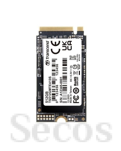 Твърд диск Transcend 512GB, M.2 2242, PCIe Gen4x4, NVMe, 3D TLC, DRAM-less