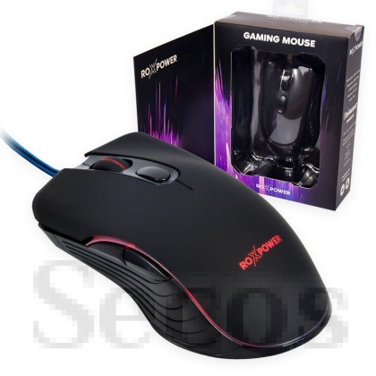 Мишка ROXPOWER G20 GAMING RGB Оптична, USB, Черна