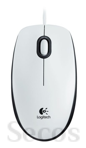 Мишка Logitech Mouse M100 White