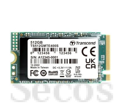 Твърд диск Transcend 512GB, M.2 2242, PCIe Gen3x4, NVMe, 3D TLC, DRAM-less