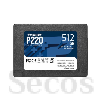 Твърд диск Patriot P220 512GB SATA3 2.5