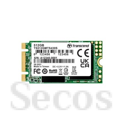 Твърд диск Transcend 512GB, M.2 2242 SSD, SATA3 B+M Key, TLC