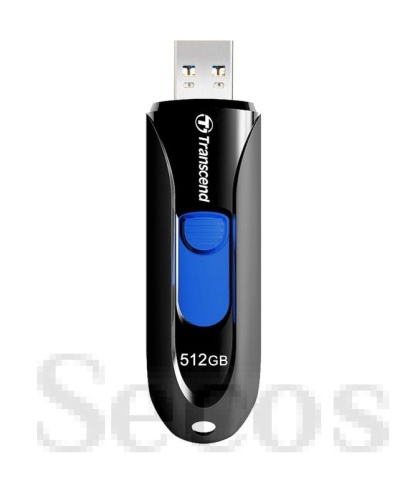 Памет Transcend 512GB, USB3.1, Pen Drive, Capless, Black