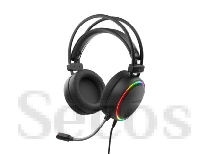 Слушалки Genesis Headset Neon 613 With Microphone RGB Illumination Black