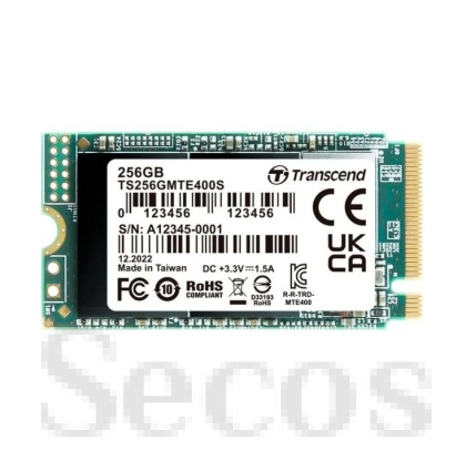 Твърд диск Transcend 256GB, M.2 2242, PCIe Gen3x4, NVMe, 3D TLC, DRAM-less