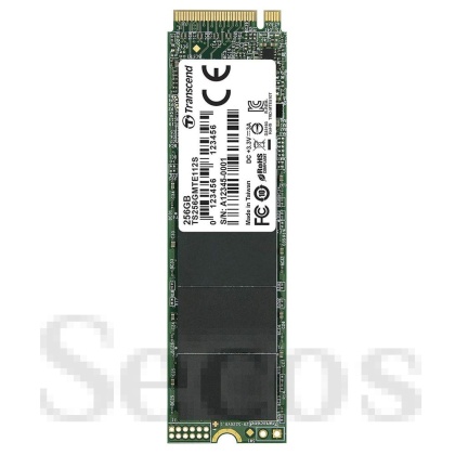 Твърд диск Transcend 256GB, M.2 2280, PCIe Gen3x4, M-Key, 3D TLC, DRAM-less