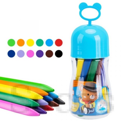 Пастели пластик Deli Color Kids EC222-12