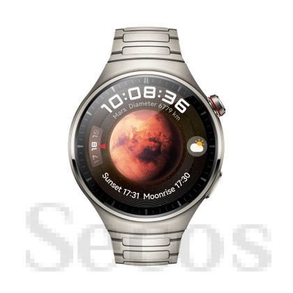 Часовник Huawei Watch 4 Pro, Medes-L19M, 1.5", Amoled, 466x466, PPI 310, 2G, e-sim, Dual - band GNSS, BT5.2 BR+BLE, 5ATM, 780mAh, Titanium