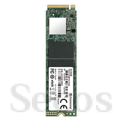 Твърд диск Transcend 512GB, M.2 2280, PCIe Gen3x4, 3D TLC, DRAM-less