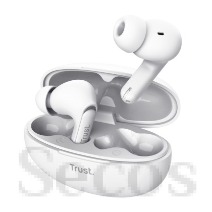 Слушалки TRUST Yavi Bluetooth ENC Earbuds White