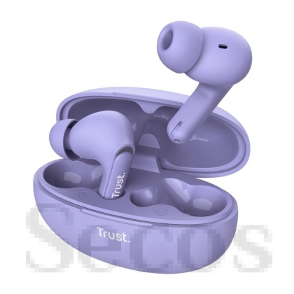 Слушалки TRUST Yavi Bluetooth ENC Earbuds Purple