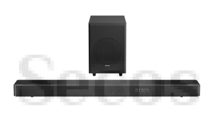 Аудио система Hisense AX3125H 3.1.2Ch Sound Bar with Wireless Subwoofer, 440W, Dolby Atmos, Bluetooth 5.3, 4K HDMI Pass Through, DTS:X, HDMI/AUX/ARC/Optical/USB, 7 EQ Modes