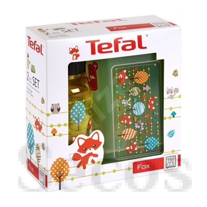 Кутия и бутилка Tefal Tritan Fox Комплект