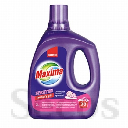 Концентриран гел за пране Sano Maxima Laundry Gel 2 л, Sensitive