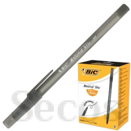 Химикалка Bic Round Stic 0.4 mm Черна