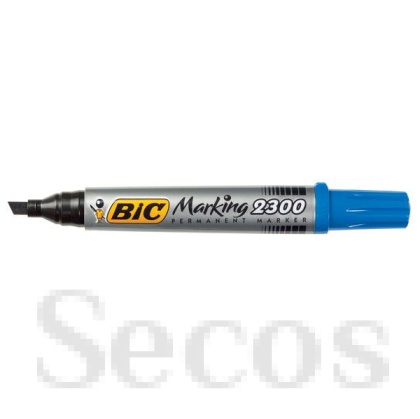 Перманентен маркер Bic 2300 Скосен връх 3.1-5.3 mm Син