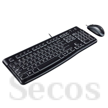 Клавиатура и мишка Logitech Desktop MK120 USB, Черни